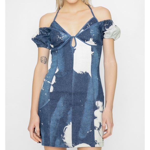 I AM GIA Blue Despina Denim Mini Dress - Picture 1 of 10